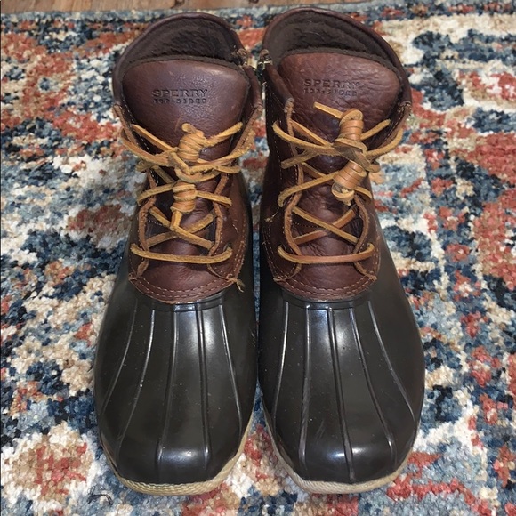 Sperry Shoes | Womens Sherry Saltwater Duck Boots | Color: Black | Size: 8.5 | Joannap357's Closet